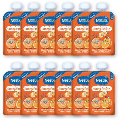 pdp-image-Nestlé Sunny fruits knijpfruit banaan 12m+ 12pk