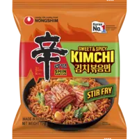 Nongshim Shin ramyun kimchi stir fry