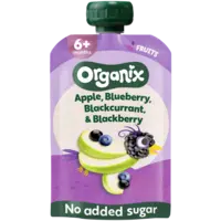 Organix Knijpfruit apple, blueberry 6m+