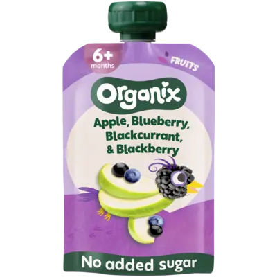pdp-image-Organix Knijpfruit apple, blueberry 6m+