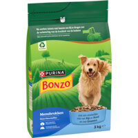 Een afbeelding van Bonzo Adult met vlees en groenten