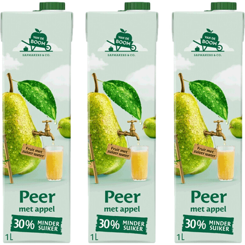 Een afbeelding van Van de Boom Perensap 3-pack