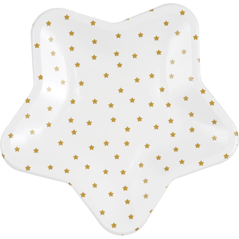 Een afbeelding van AH Excellent Papieren bordjes ster wit