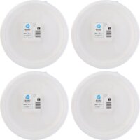 Een afbeelding van AH Bord rond wit bagasse 260mm 4-pack