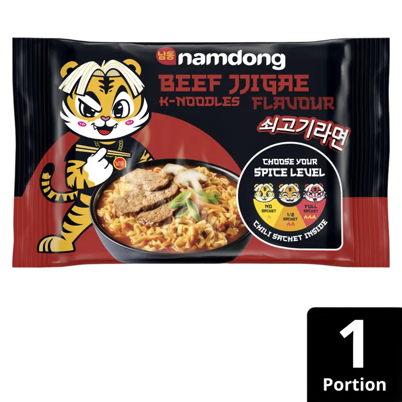 Beef jjigae k-noodles flavour