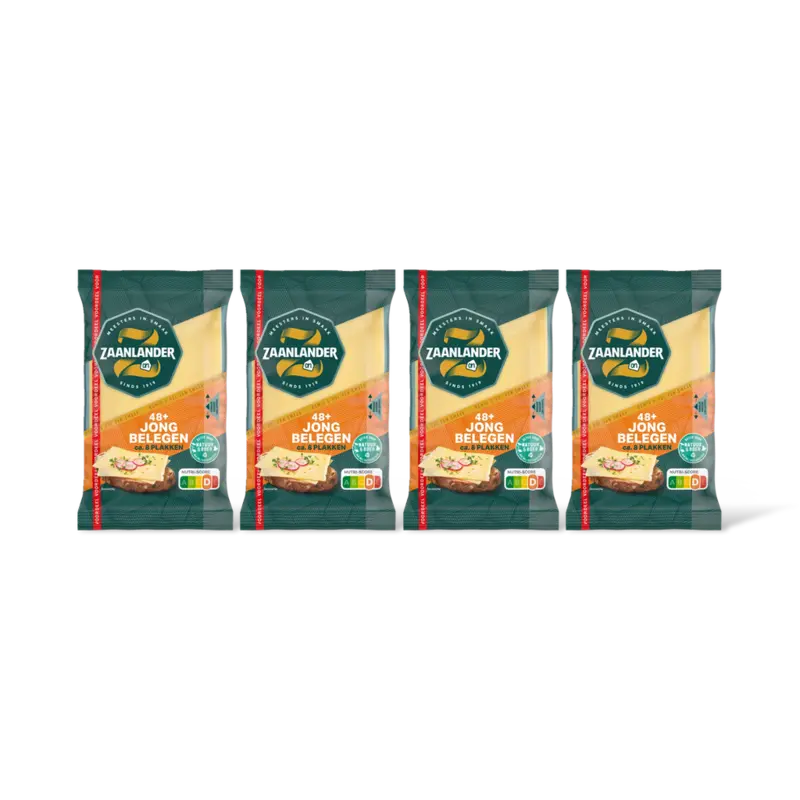 AH Zaanlander Jong belegen 48+ plakken voordeel 4-pack