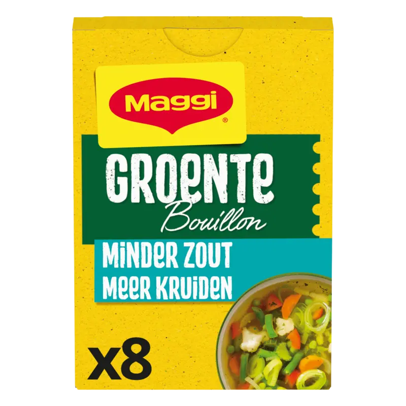 Maggi Groente bouillon minder zout