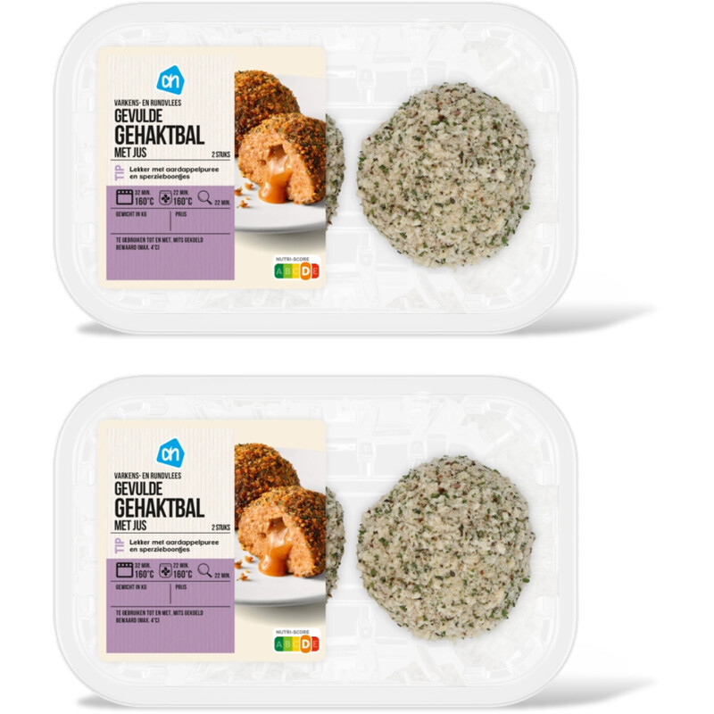 AH Gevulde gehaktballen met jus 2-pack