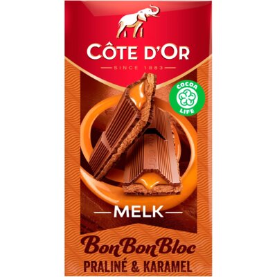 pdp-image-Côte d'Or BonBonBloc chocoladereep praliné karamel