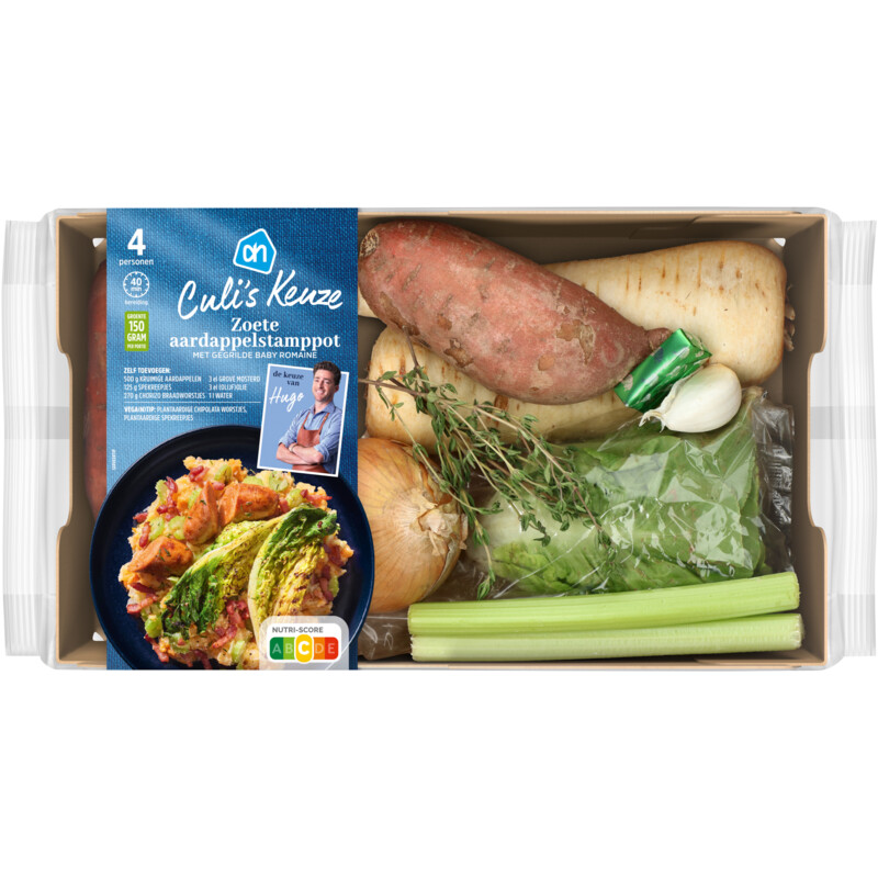 Een afbeelding van AH Culi's zoet aardappelstamppot verspakket
