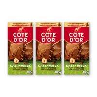 Côte d'Or melk stukjes hazelnoot 3-pack