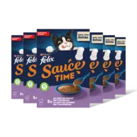 Felix Sauce time met kip- of zalmsmaak 6-pack