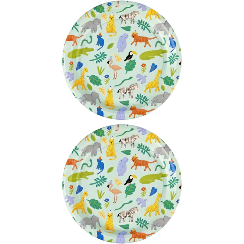 Een afbeelding van AH Bord jungle 22cm 2-pack