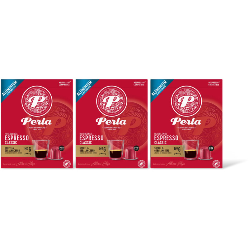 Perla Huisblends Espresso classic capsules 3-pack