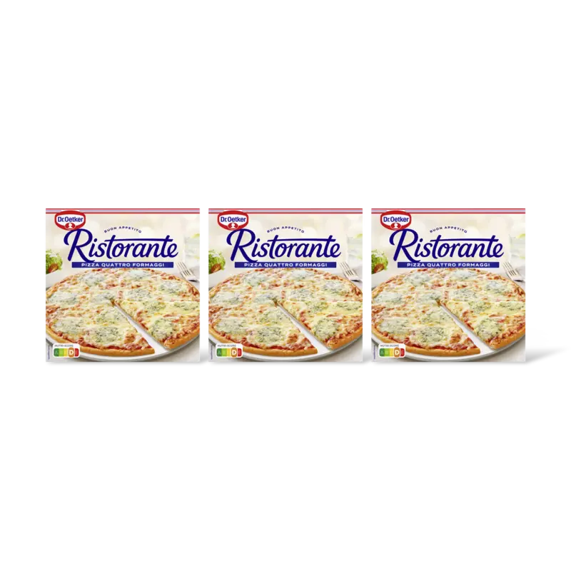 Dr. Oetker Ristorante pizza quattro formaggi 3-pack