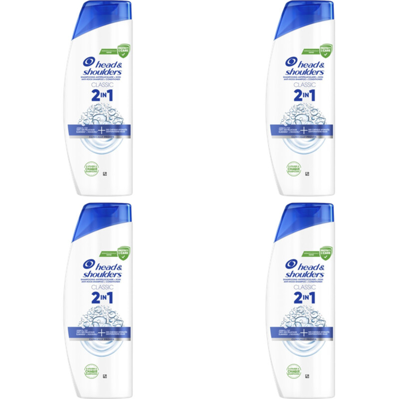 Een afbeelding van Head & Shoulders 2-in-1 Classic shampoo 4-pack