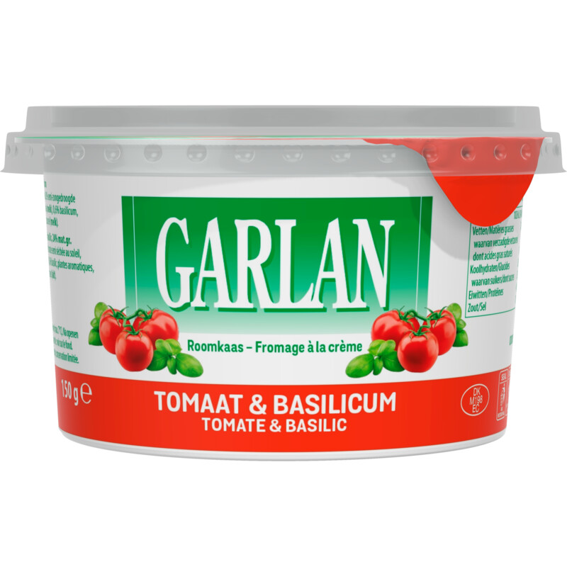 Een afbeelding van Garlan Roomkaas tomaat & basilicum