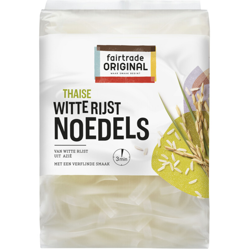 Een afbeelding van Fairtrade Original Thaise rijst noedels witte rijst