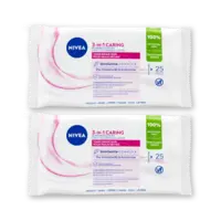 NIVEA Reinigingsdoekje droge/gevoelig huid 2pk