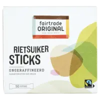Fairtrade Original Ruwe rietsuiker sticks