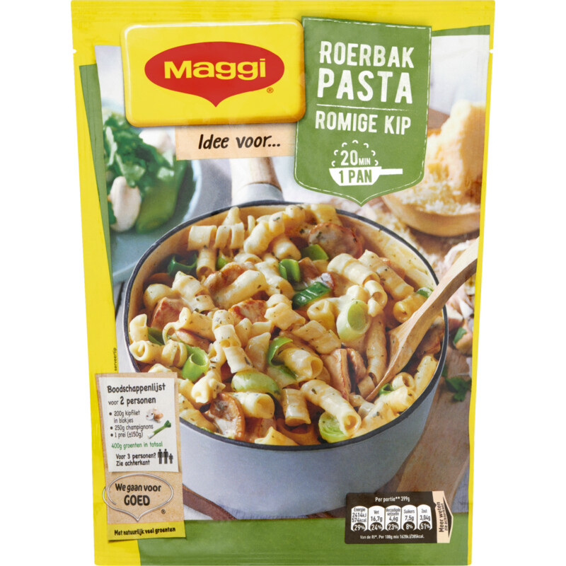 Een afbeelding van Maggi Roerbakpasta romige kip