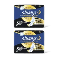 Always Ultra secure night extr maandverband 2pk