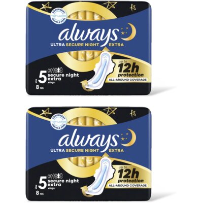 pdp-image-Always Ultra secure night extr maandverband 2pk