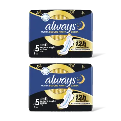 pdp-image-Always Ultra secure night extr maandverband 2pk