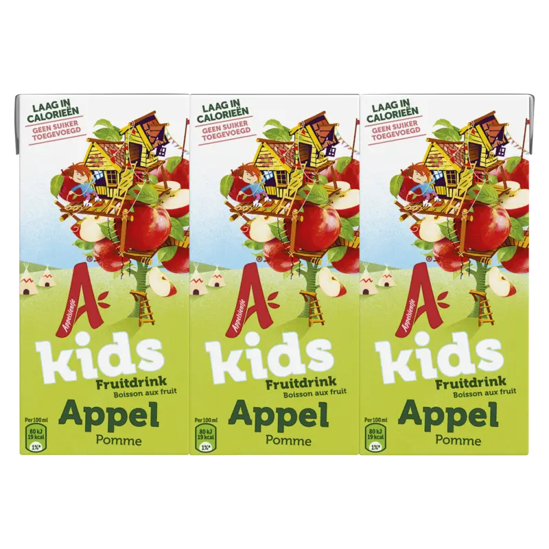 Kids fruitdrink appel 6-pack