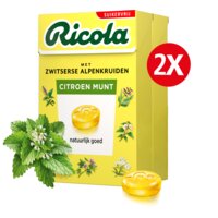 Ricola Citroen munt suikervrij 2-pack