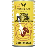 Brandt & Levie Pastasaus porcini met knoflookworst