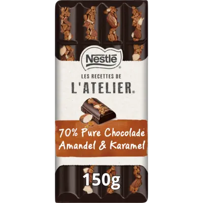 pdp-image-L'Atelier 70% Pure chocoladereep amandel & karamel