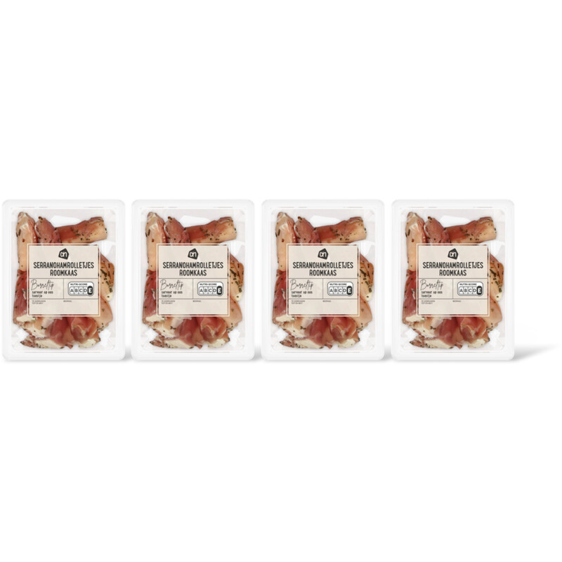 AH Serranohamrolletjes roomkaas 4-pack