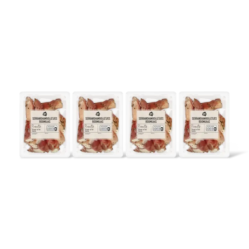 AH Serranohamrolletjes roomkaas 4-pack