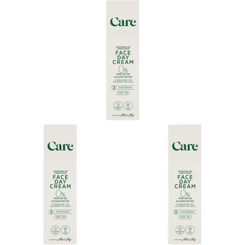 Een afbeelding van Care Face day cream spf30 3-pack