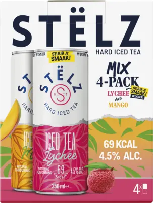 pdp-image-Stëlz Hard iced tea mango lychee 4-pack