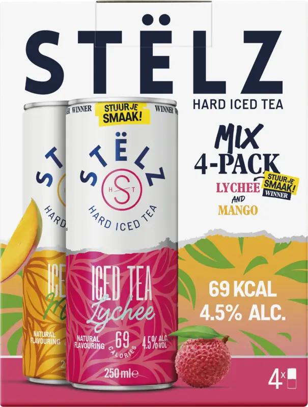 Hard iced tea mango lychee 4-pack