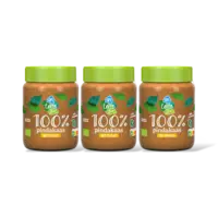 AH Terra Plantaardig bio 100% pindakaas 3-pack