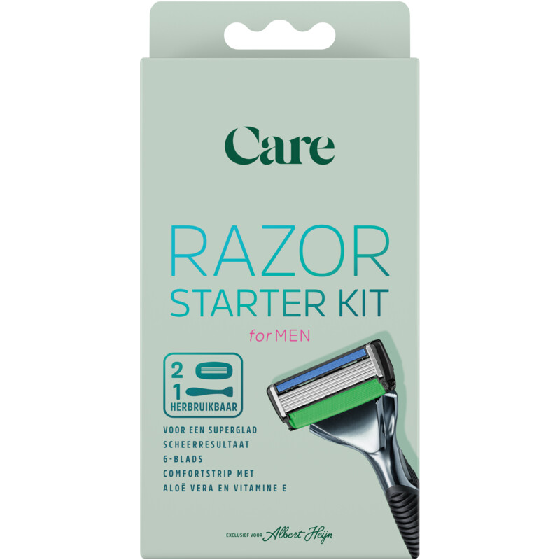 Een afbeelding van Care Razor starter kit for men