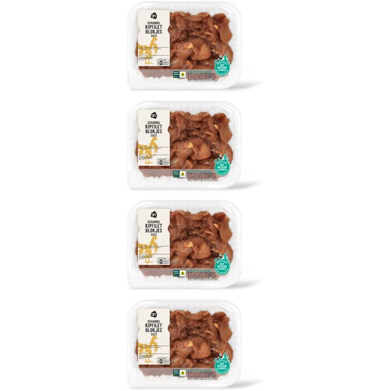 AH Scharrel kipfiletblokjes satÃ© 4-pack