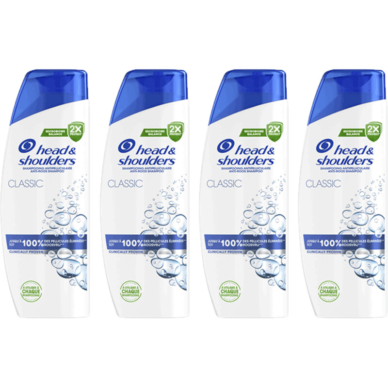 Een afbeelding van Head & Shoulders Classic shampoo 4-pack