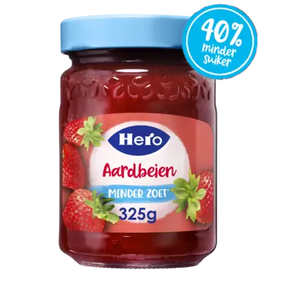 pdp-image-Hero Jam minder zoet aardbeien