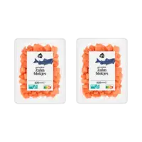 AH Gerookte zalmblokjes 2-pack