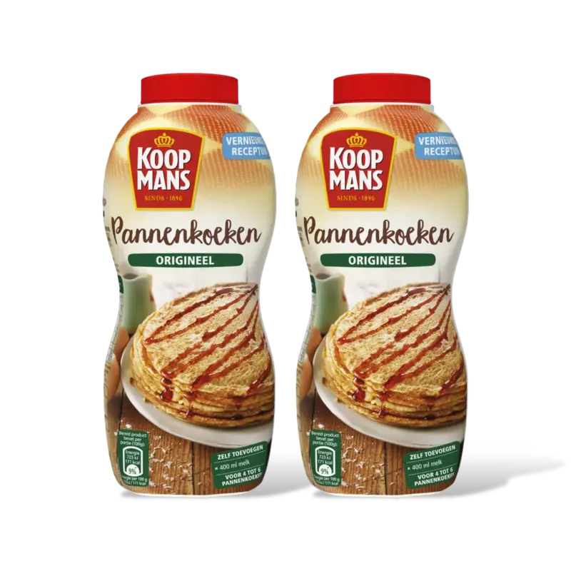 Koopmans Schudfles pannenkoeken origineel 2-pack