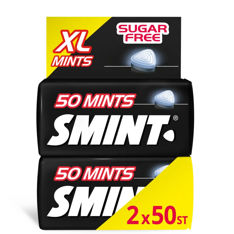 Smint Blackmint XL mints sugarfree 2-pack