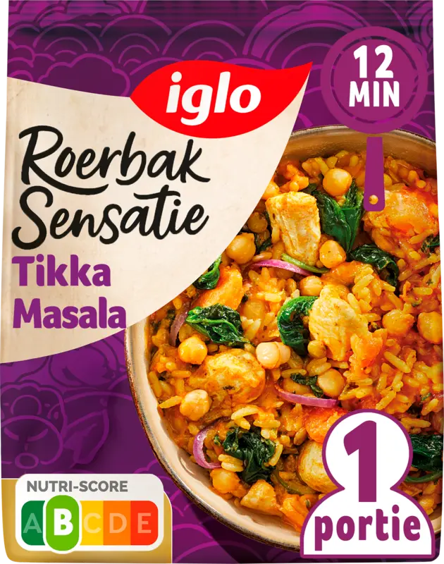 Roerbak Sensatie Tikka Masala met kip