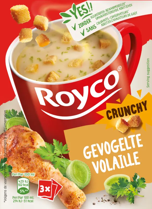 Royco Minute soup crunchy Gevogelte BEL
