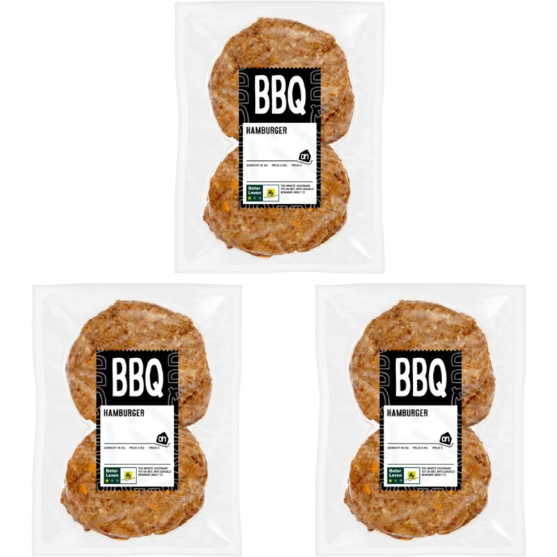 Een afbeelding van AH BBQ hamburber volumepack