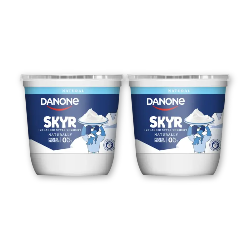 Danone Skyr naturel high protein 0% fat 2-pack