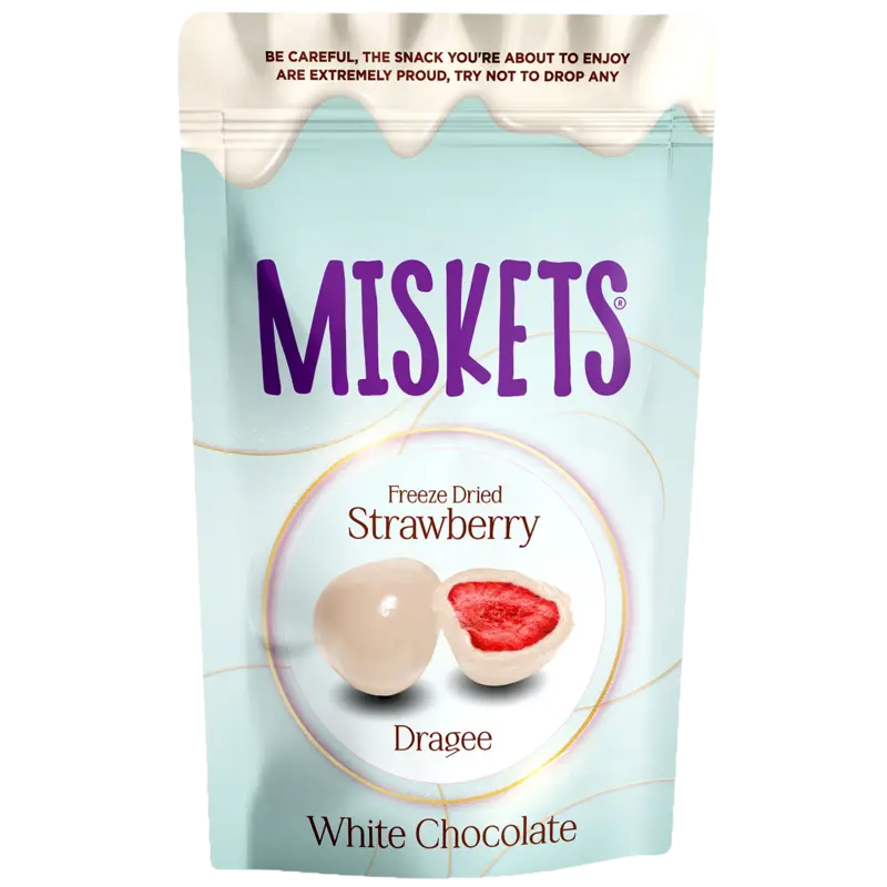 White Chocolate Coated Freeze Dried Strawberry